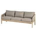 Furniture set Lapapua, 5-seater, beige/taupe colors, H79.5x68.5x203cm