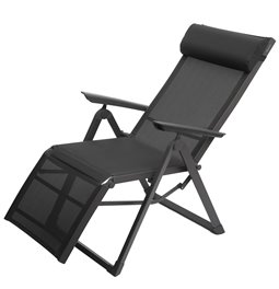 Armchair/recliner Ladecima, graphite/anthracite color, H116x75.3x65cm