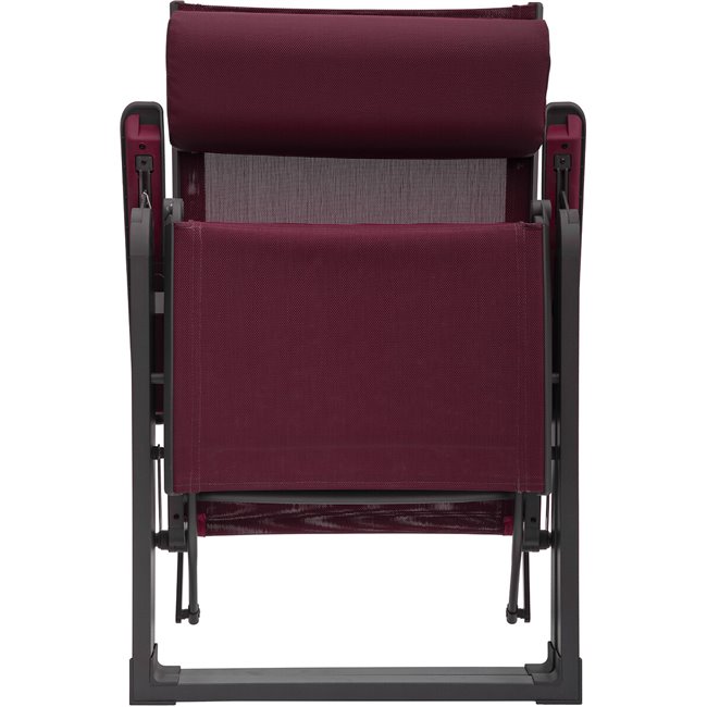 Armchair/recliner Ladecima, burgundy/graphite color, H116x75.3x65cm