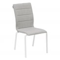 Chair Ladiese, pearl white/grey color, H94x68x50cm
