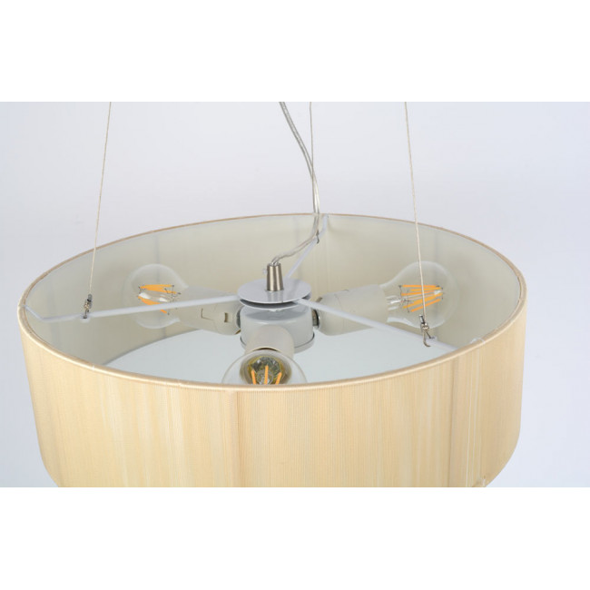 Подвесной светильник Romana кремовый цвет, E27 3x40W, H-23-85cm, Ø-40cm