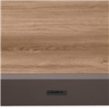 Выдвижной стол Lapiazza, 10-местный, коричневый цвет, алюминий/пластмасса,  H73x136x135-270см