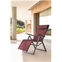 Armchair/recliner Ladecima, burgundy/graphite color, H116x75.3x65cm