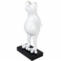 Deco figurine Frog, white, 68x32x30cm
