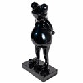 Deco figurine Frog, black, 68x32x30cm
