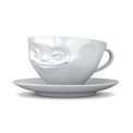 Coffe cup with saucer Grinning, 200ml D11.5cm H5.5cm