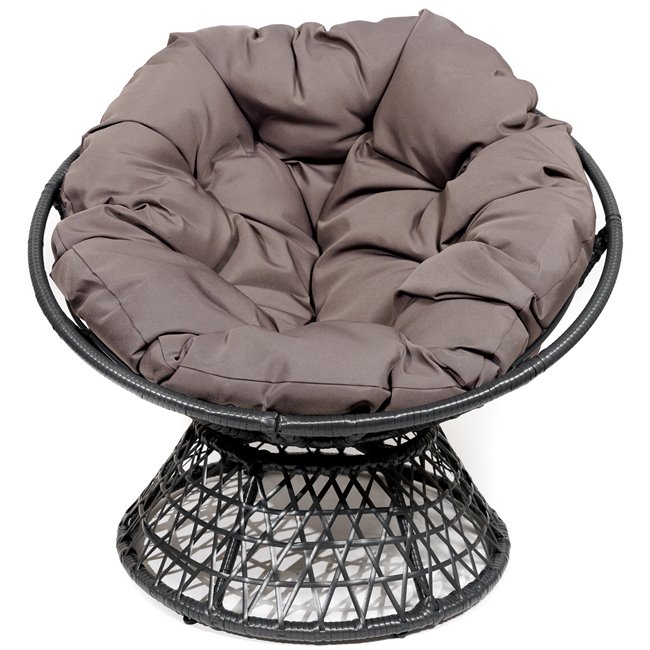 Leisure chair Rolling, dark grey, H80x92xD67cm