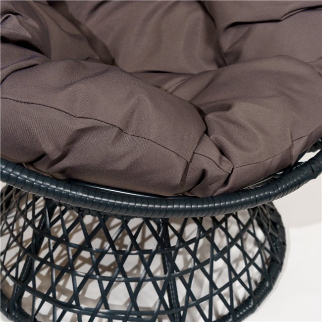 Leisure chair Rolling, dark grey, H80x92xD67cm