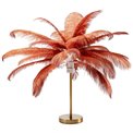 Настольная лампа Feather Palm, красная, H60см, E27 35W(MAX)