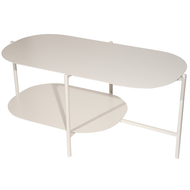 Coffee table Haja, beige color 100x50xH45cm