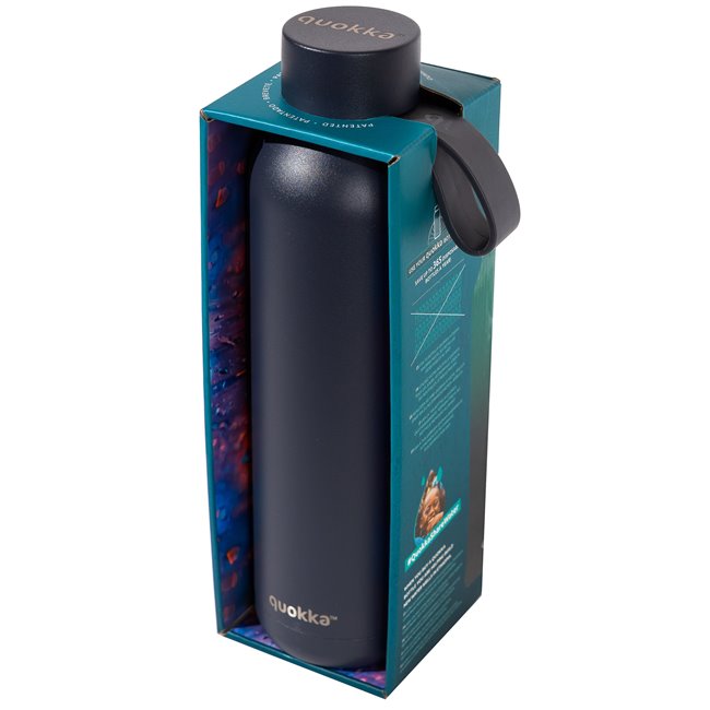 Water bottle Slate with strap, 630ml, H25 D7cm