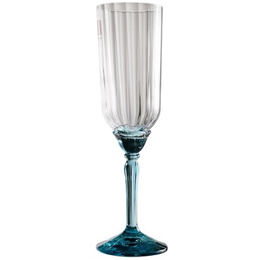 Prosecco glass Florian Lucent blue, 210ml, H22 D5.7cm