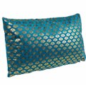 Decorative pillow Tropic, blue/gold, 30x50cm