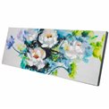 Canvas painting Poppies Bouquet, 50x150cm