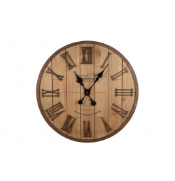 Wall clock Wooden, Ø-60cm