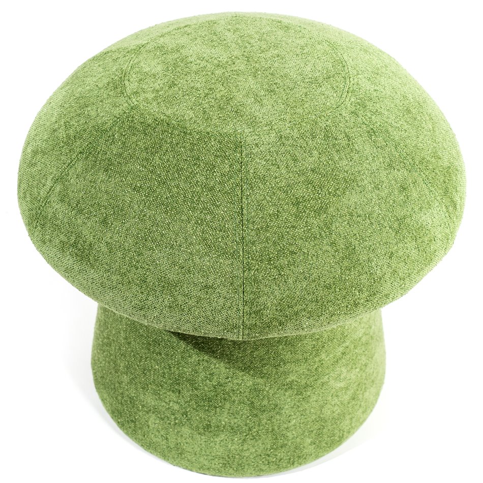 Stool Mushroom 14B, green color, D45.5x43cm