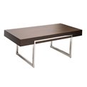 Coffee table Eisdorf, walnut wood veneer, H48.5x120x60cm