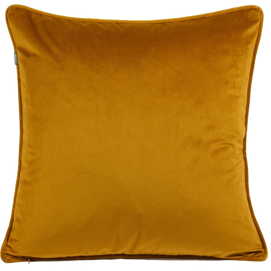 Decorative pillowcase Riviera, mustard, with trim, 45x45cm