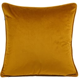 Decorative pillowcase Riviera, mustard, with trim, 45x45cm