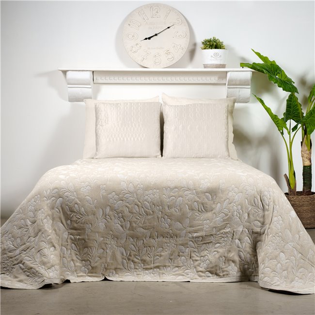 Bed cover Sete, beige, 220x260cm
