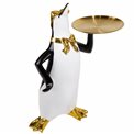 Deco figurine Penguin with plate, 59x32x23cm