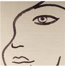 Wall hanging  Face Black II, 170x167x2cm