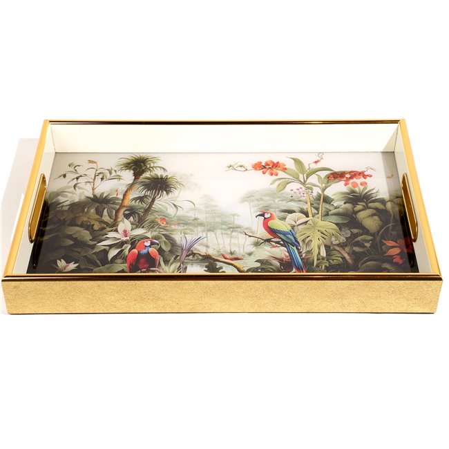 Decorative tray Farrota L, H4.5x40.5x26.5cm