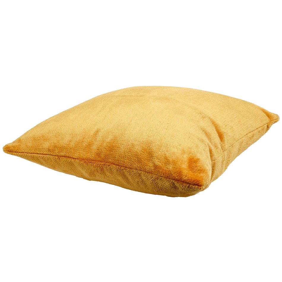Decorative pillowcase Sorriso, gold color, 45x45cm