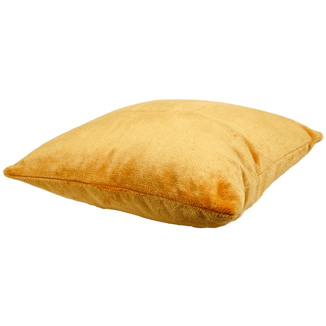 Decorative pillowcase Sorriso, gold color, 45x45cm