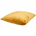 Decorative pillowcase Sorriso, gold color, 45x45cm