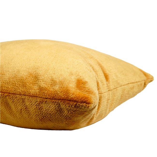 Decorative pillowcase Sorriso, gold color, 45x45cm