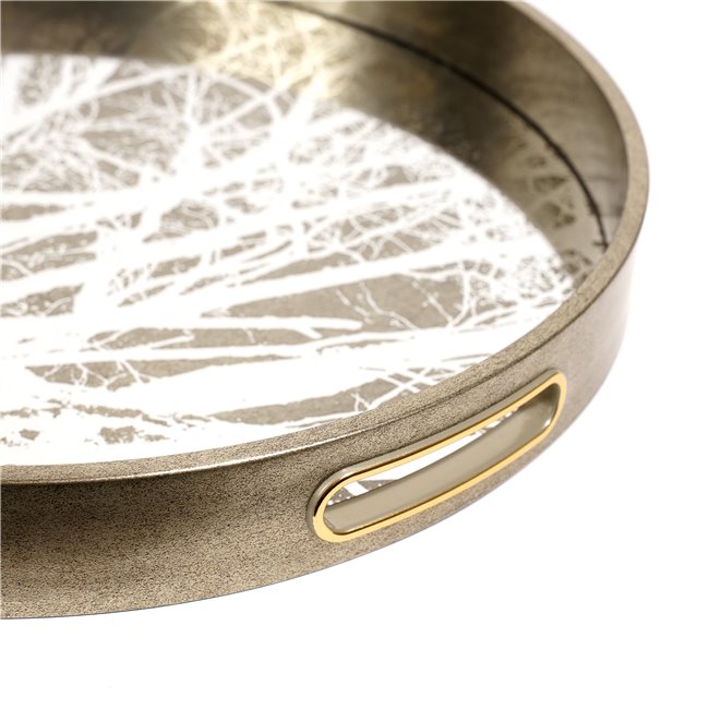 Decorative tray round Furiollo M, H4 D36.7cm