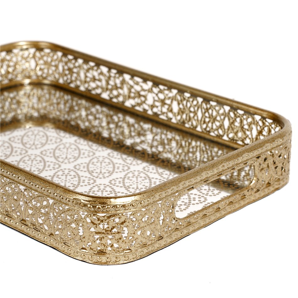 Декоративный поднос Fullen M металлический, H5.2x35x23.7cm