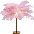 Настольная лампа Feather Palm, розовая, H60см, E27 35W(MAX)