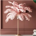 Настольная лампа Feather Palm, розовая, H60см, E27 35W(MAX)