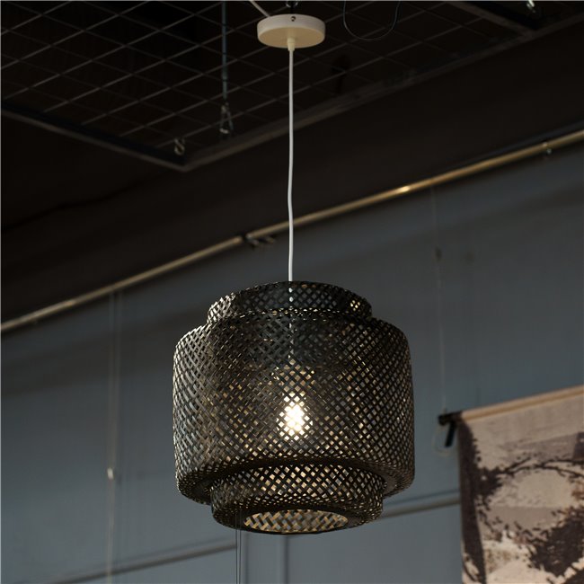 Потолочный светильник Liby, черная, D40cm, H40-150cm, E27, max 40W