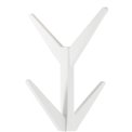 Coat hanger Arscot, white color, H178x42x42cm