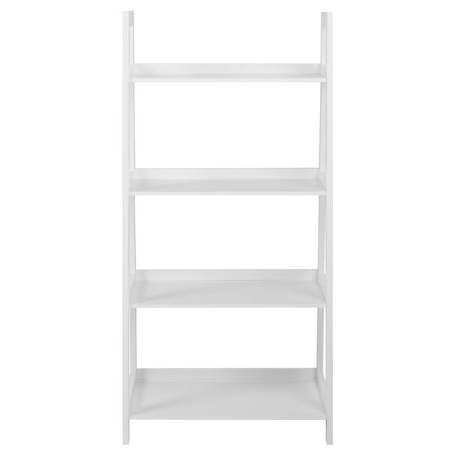 Bookcase Awally, white, 63x40x130cm