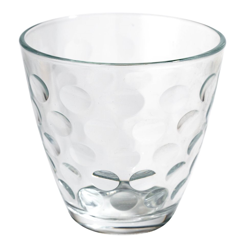 Glass Dots Acqua, H8x8.5cm, 250ml Glass Dots Acqua, H8x8.5cm, 250ml