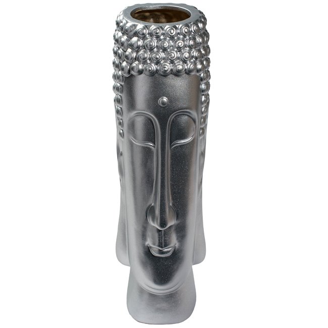 Vase Gaijo silver, 13.5x46cm