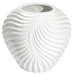 Vase Galileo, white, 19.6x14x17cm