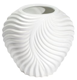 Vase Galileo, white, 19.6x14x17cm