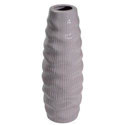 Vase Gavardo taupe B3, (shiny glazed B3), 13.5x35.6cm