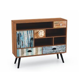 Chest of drawers Hezo, MDF/steel, H80x93x29cm