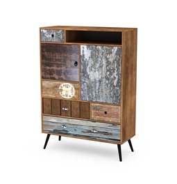 Chest of drawers Hezo, MDF/steel, H140x100x29cm