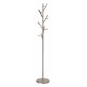 Coat hanger Horvail, satin silver color, steel, D30cm, H170cm