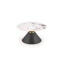 Coffee table Horetti, sintered stone top/steel, D80cm, H42cm