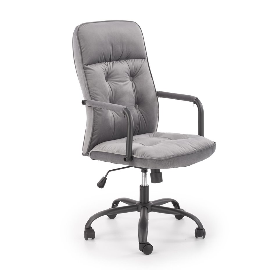 Office chair Holinn, grey, H102-110x54x57cm, seat H44-52cm