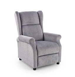 Реглайнер с функцией массажа Haustin-M, серый, H107-83x75x92-160см, сиденья H45см