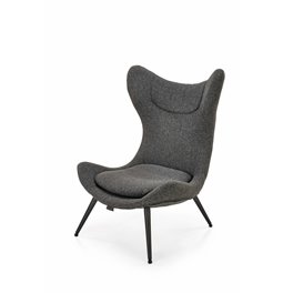 Armchair Hatlantis, anthracite/black, H106x77x80cm, seat H41cm
